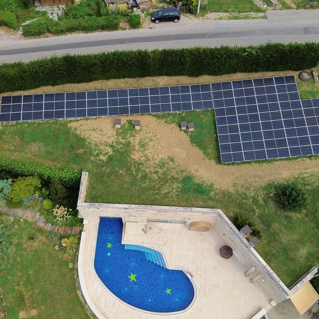 Solarna elektrana 38 kW, zelena površina, okolica Samobora