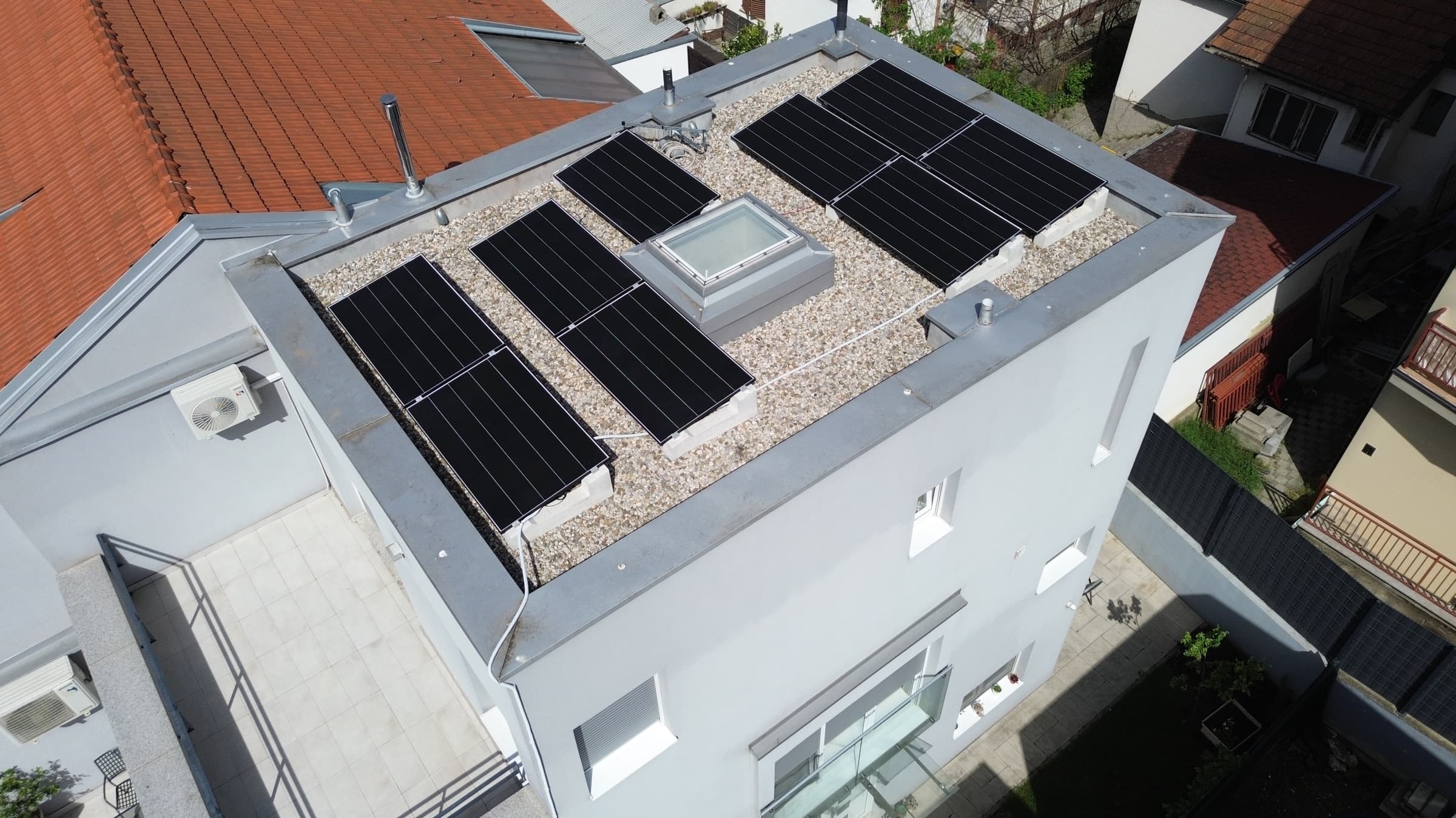 Solarna elektrana 4 kW, ravni krov, Zagreb